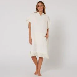 Ladies Waffle Poncho