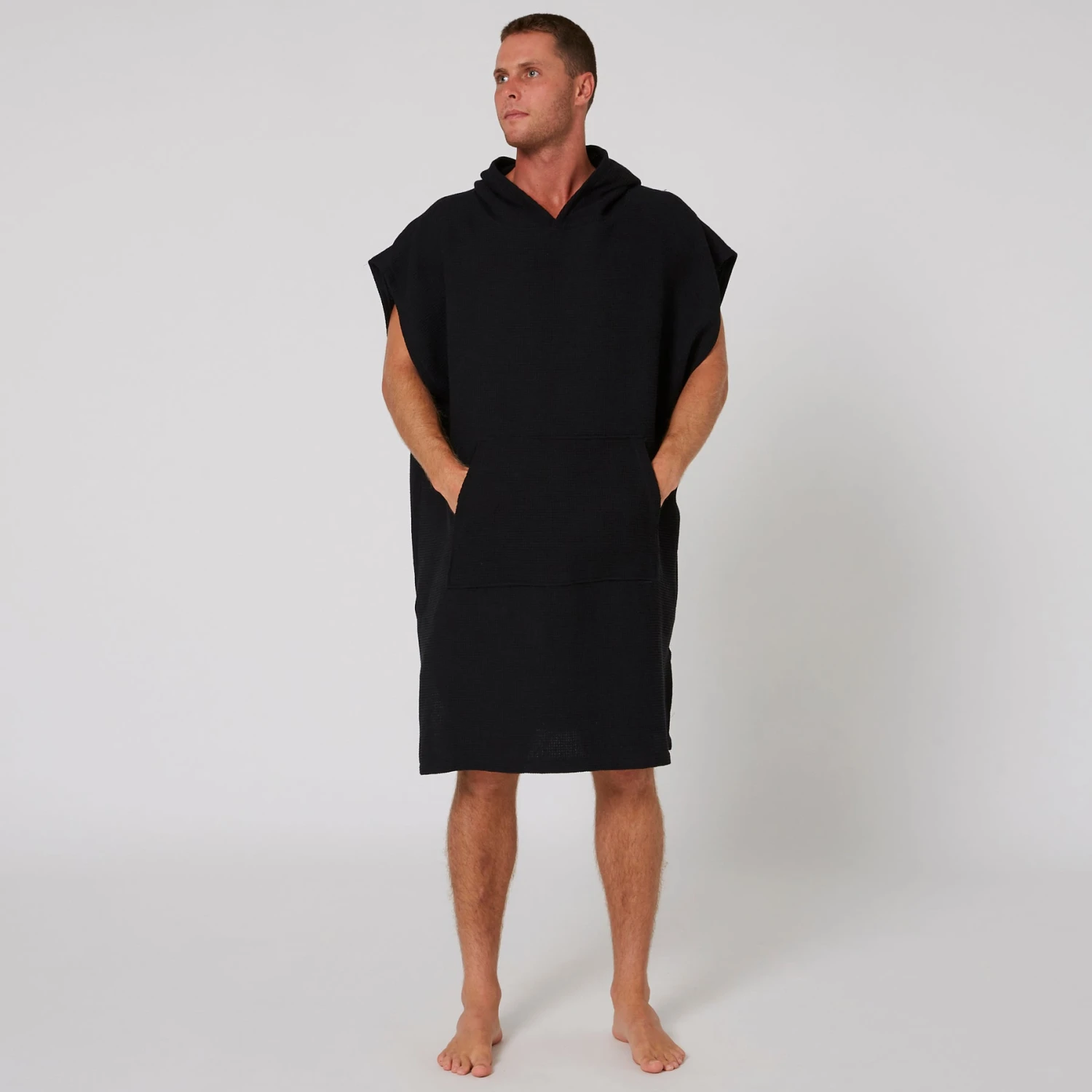 Mens Waffle Poncho