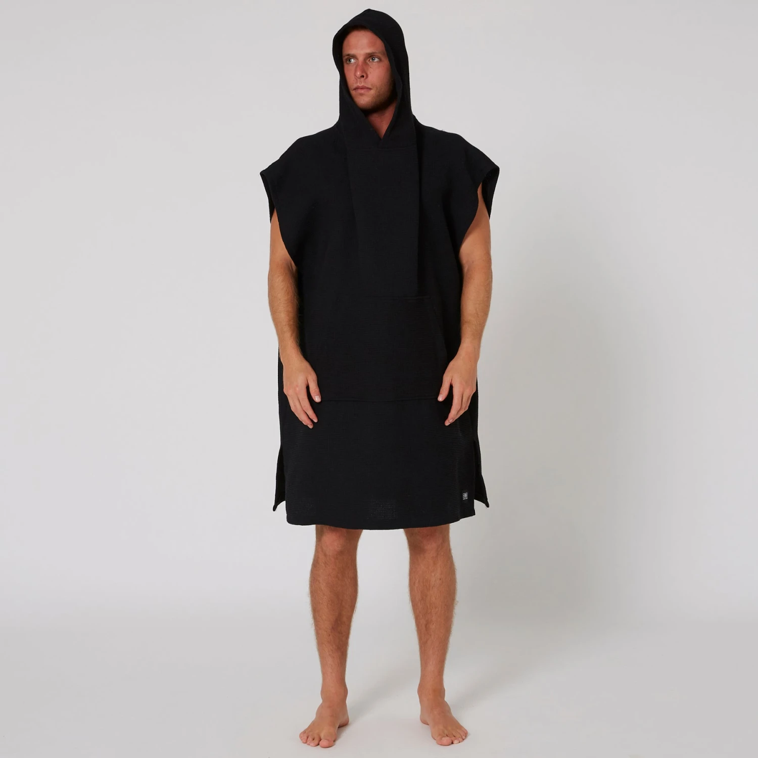 Mens Waffle Poncho - Image 2