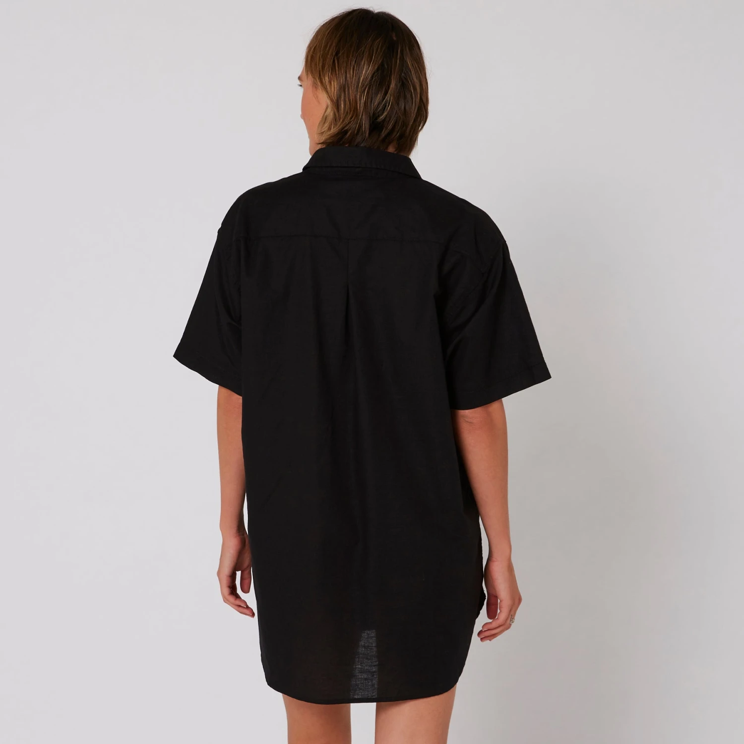 Linen Shirt Dress - Image 4