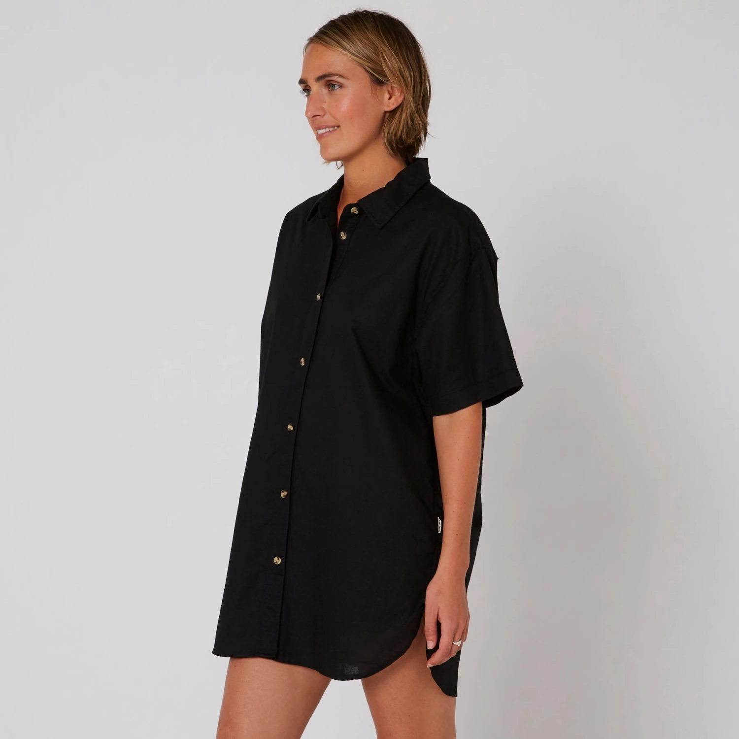 Linen Shirt Dress - Image 5