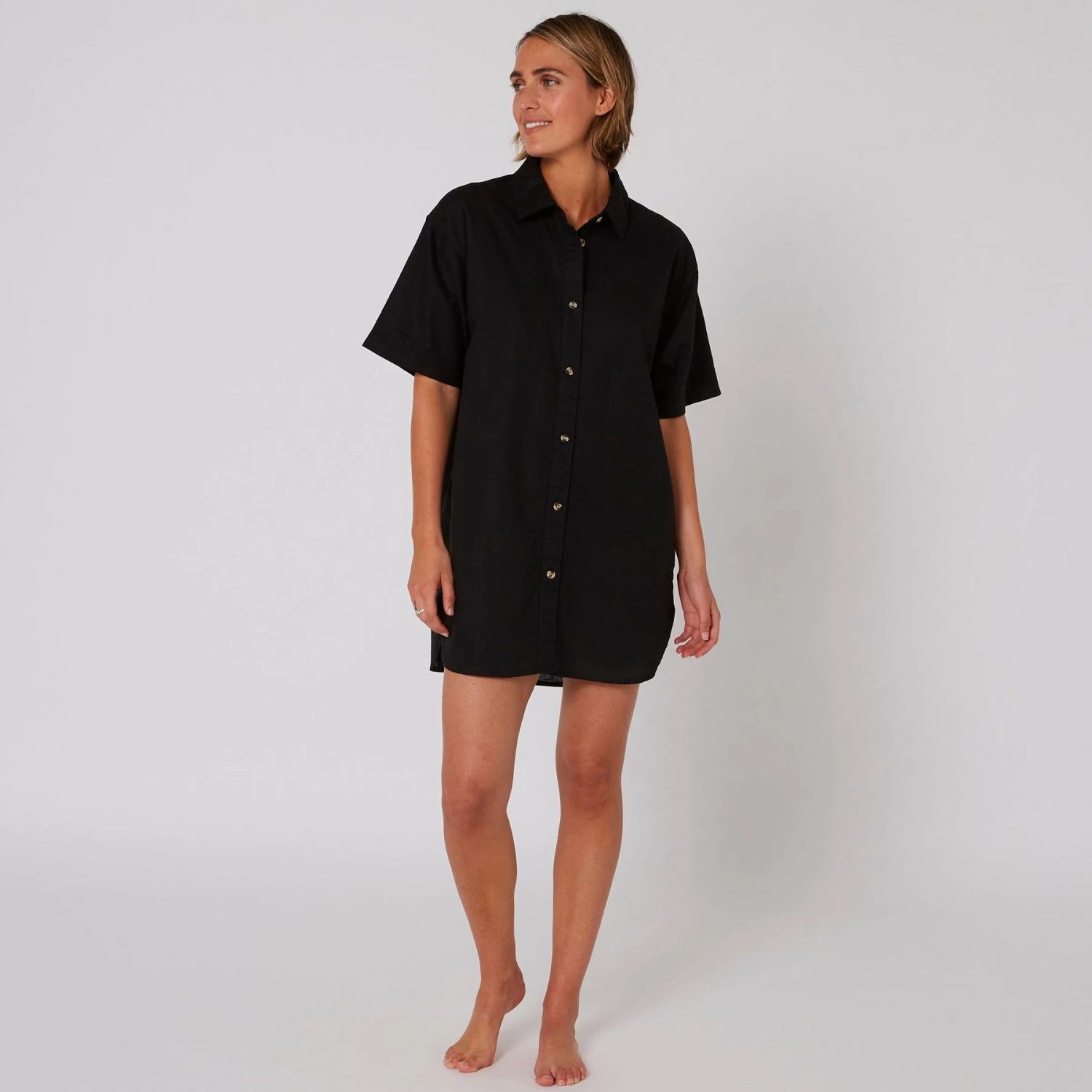 Linen Shirt Dress - Image 2