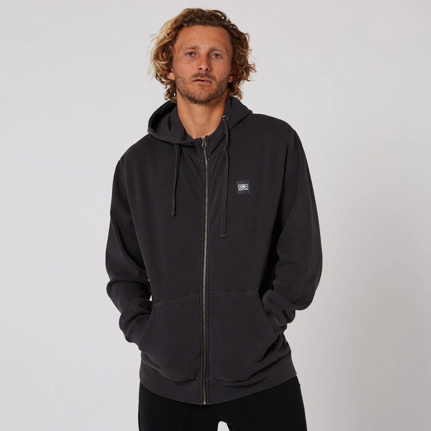 Corp Zip Hoodie Big Mens - Image 2