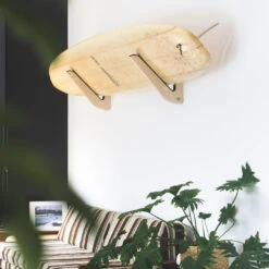 Longboard Timber Wall Display Rack