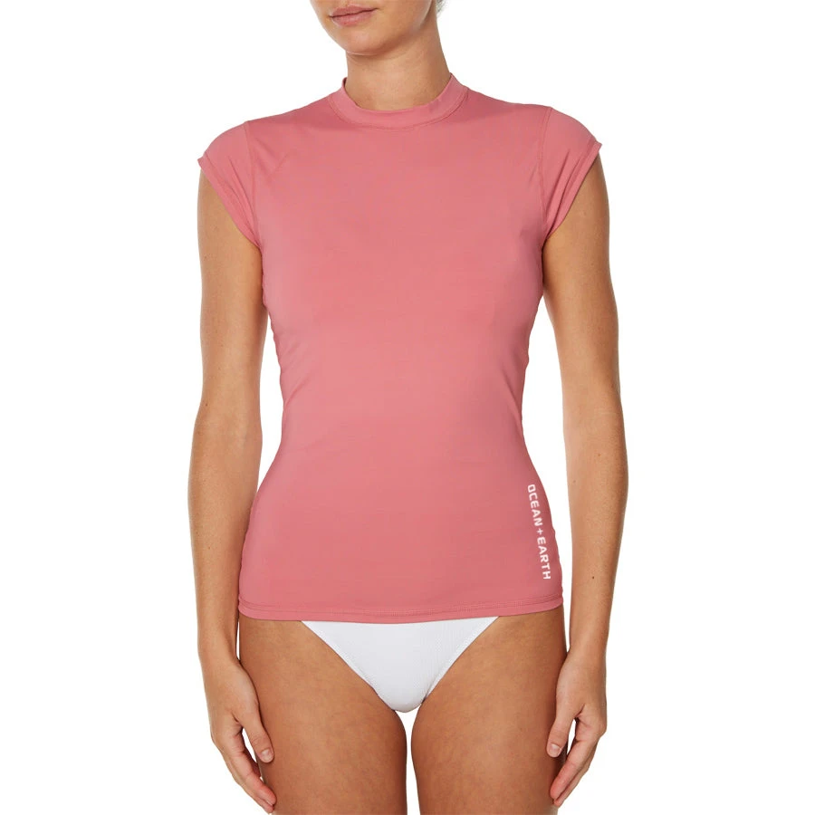 Girls Eclipse Cap Sleeve Rash Vest - Image 2
