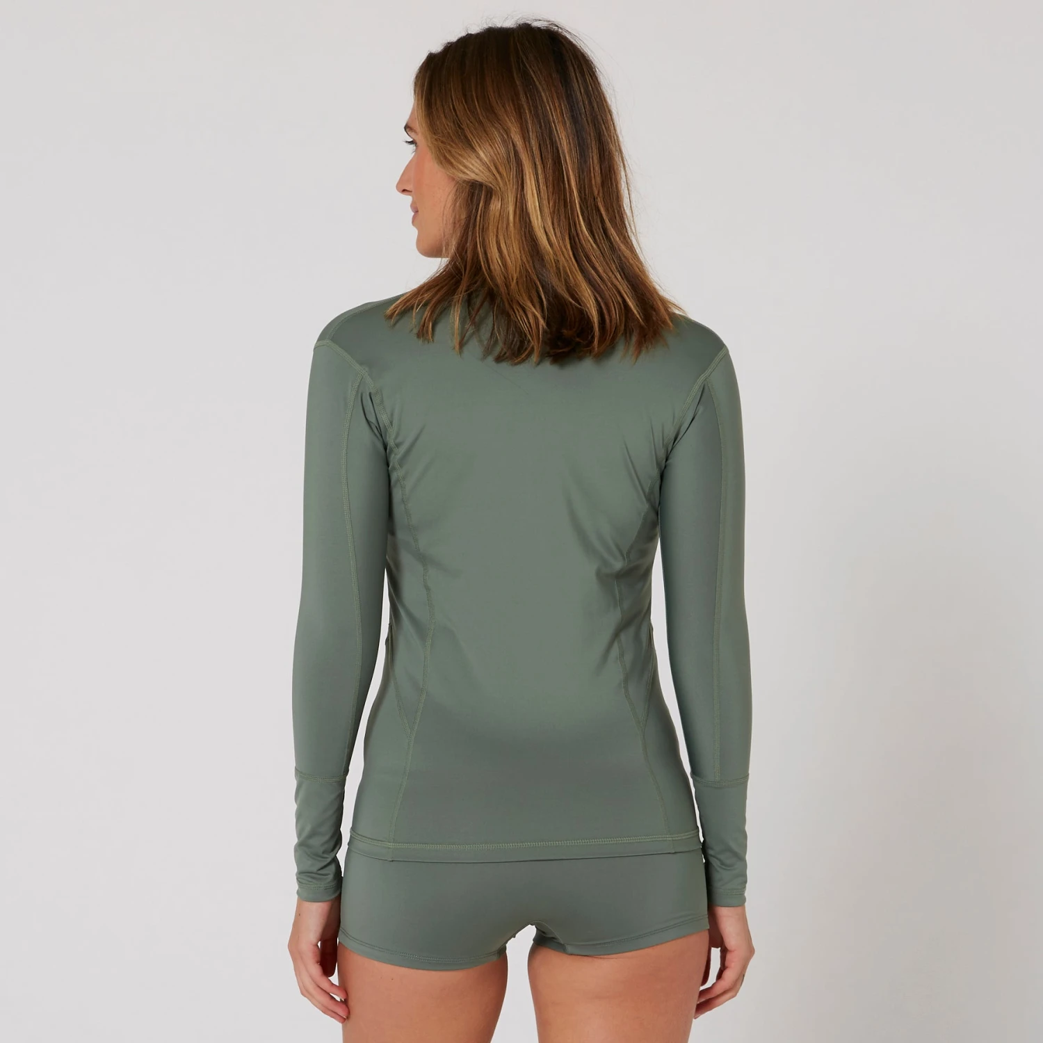 Ladies Oceana Long Sleeve Front Zip Lycra Vest - Image 8