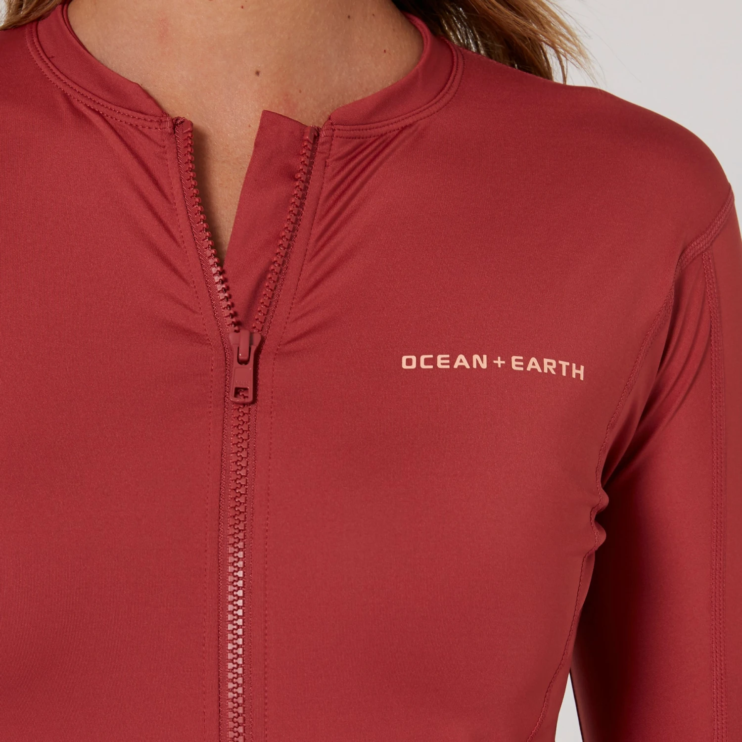 Ladies Oceana Long Sleeve Front Zip Lycra Vest - Image 14