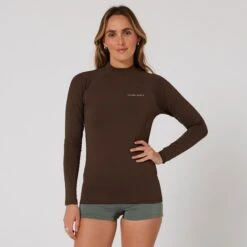 Ladies Waves Long Sleeve Rash Vest