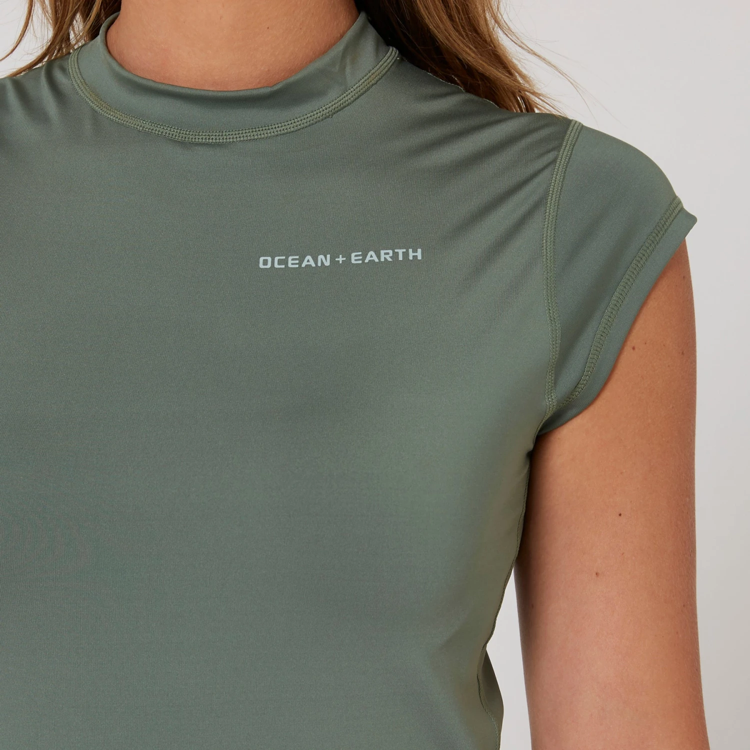 Girls Eclipse Cap Sleeve Rash Vest - Image 4