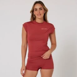 Ladies Eclipse Cap Sleeve Rash Vest