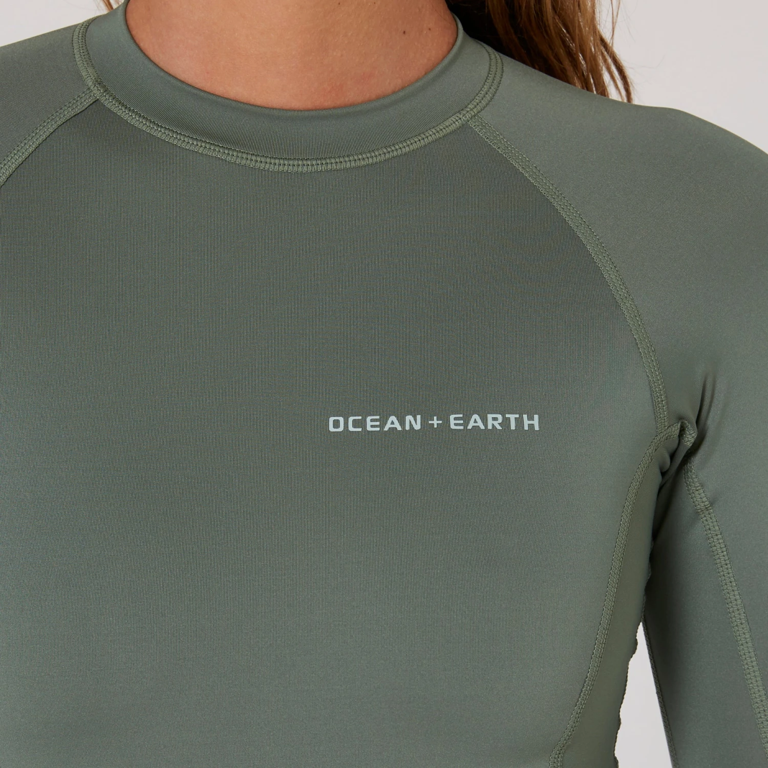 Ladies Oceana Long Sleeve Back Zip Lycra Suit - Image 12