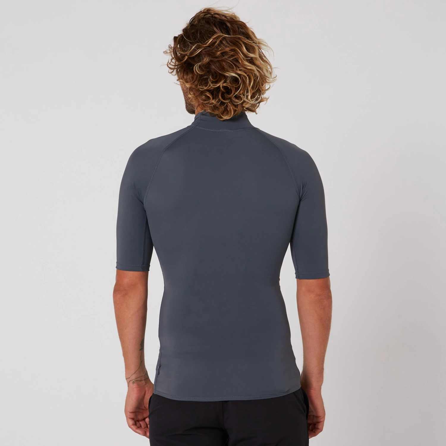 Mens Script Short Sleeve Rash Shirt - Image 8