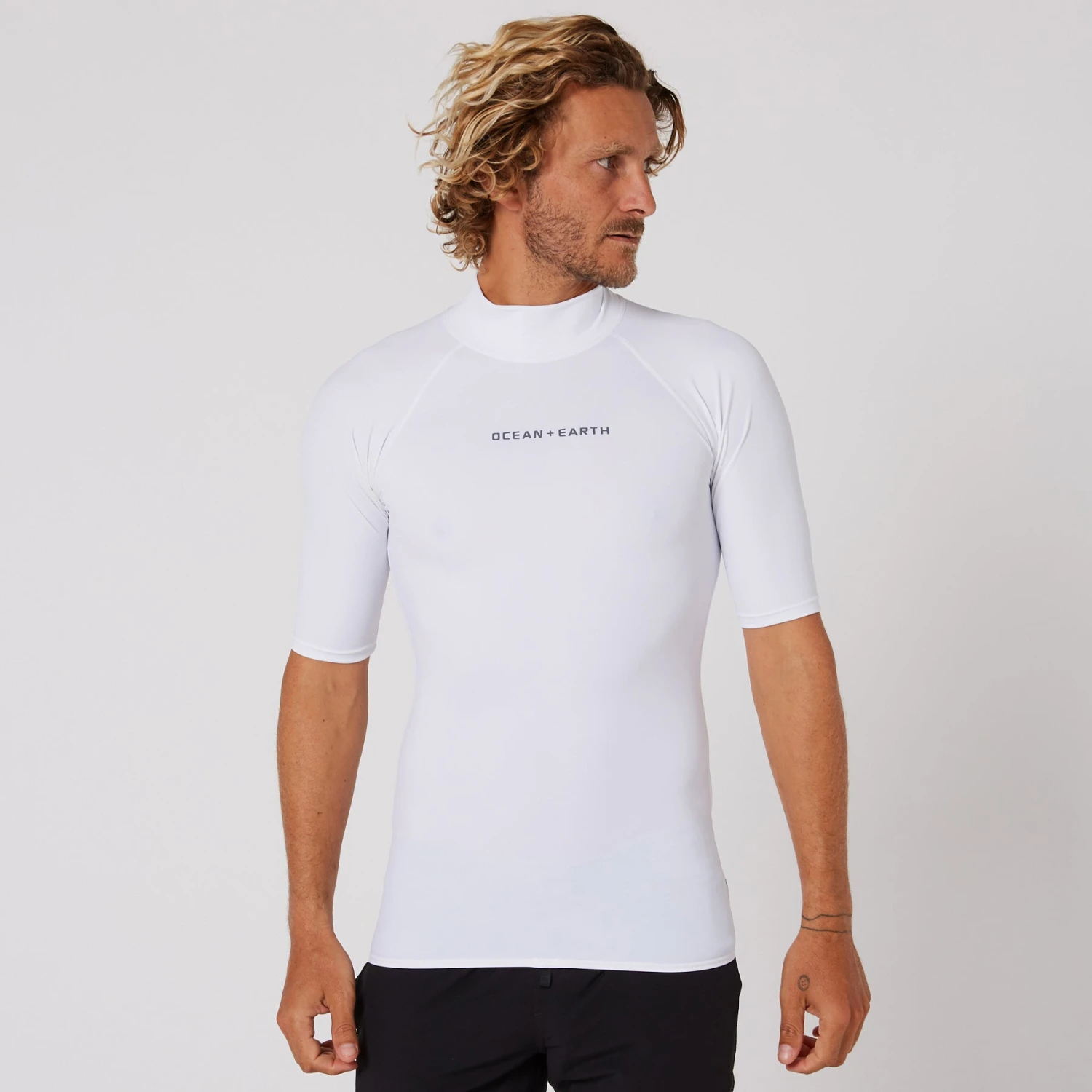 Mens Script Short Sleeve Rash Shirt - Image 12