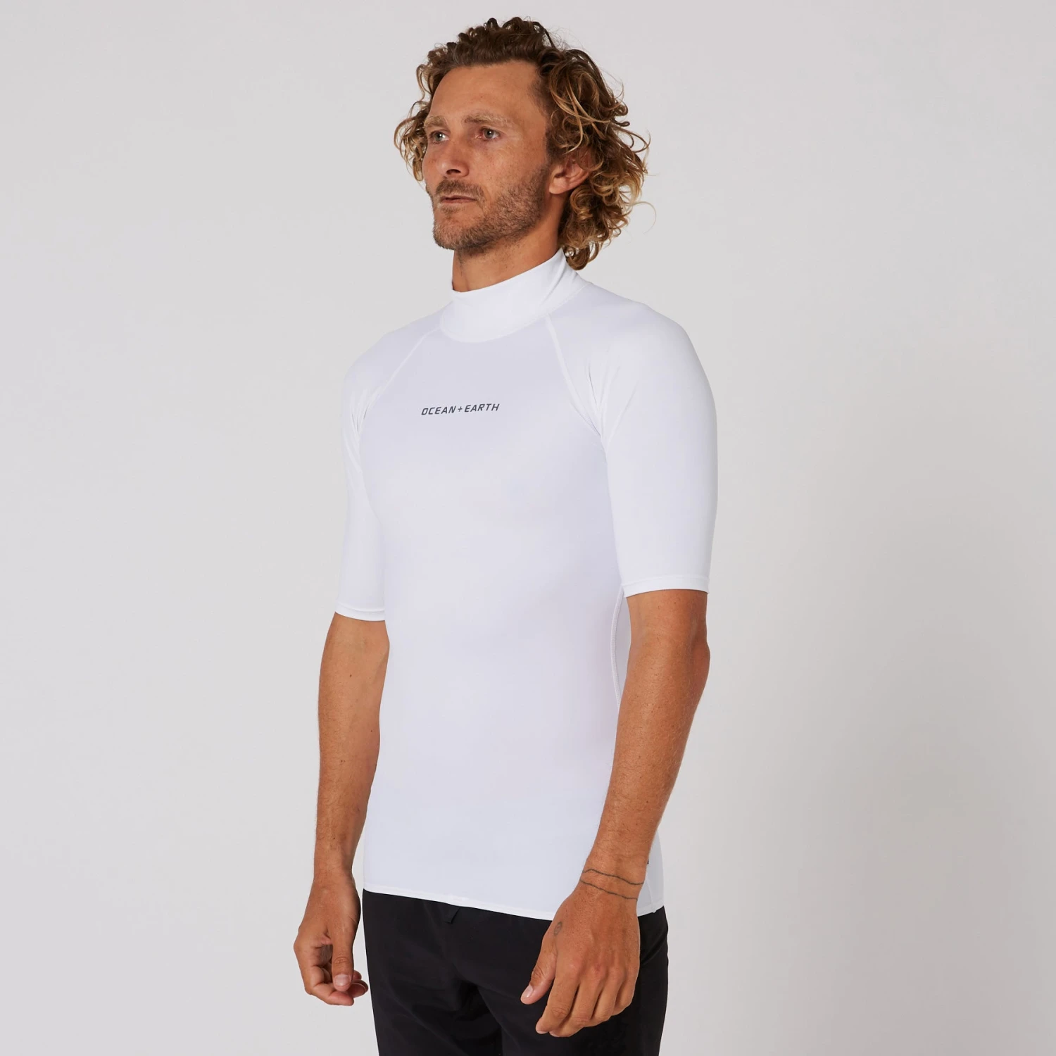 Mens Script Short Sleeve Rash Shirt - Image 13