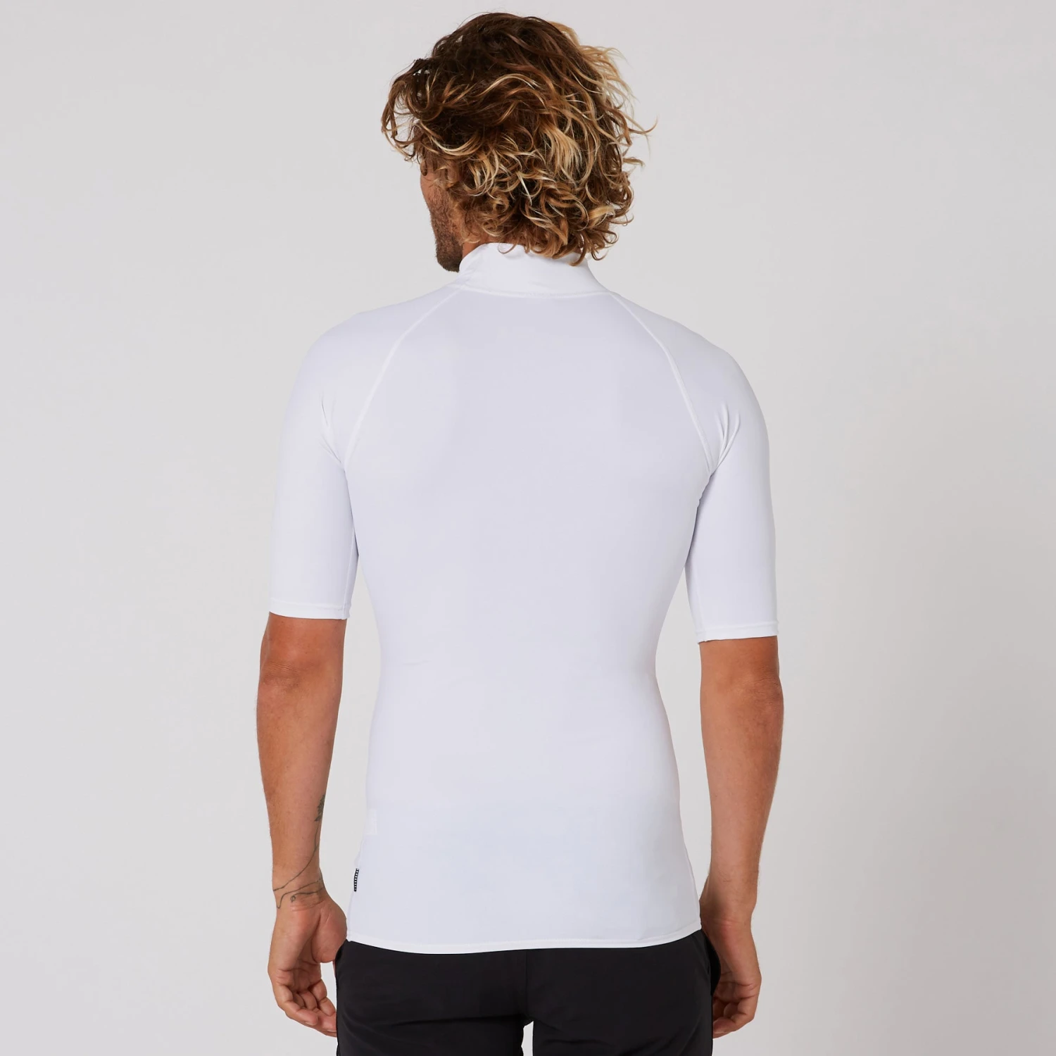 Mens Script Short Sleeve Rash Shirt - Image 14