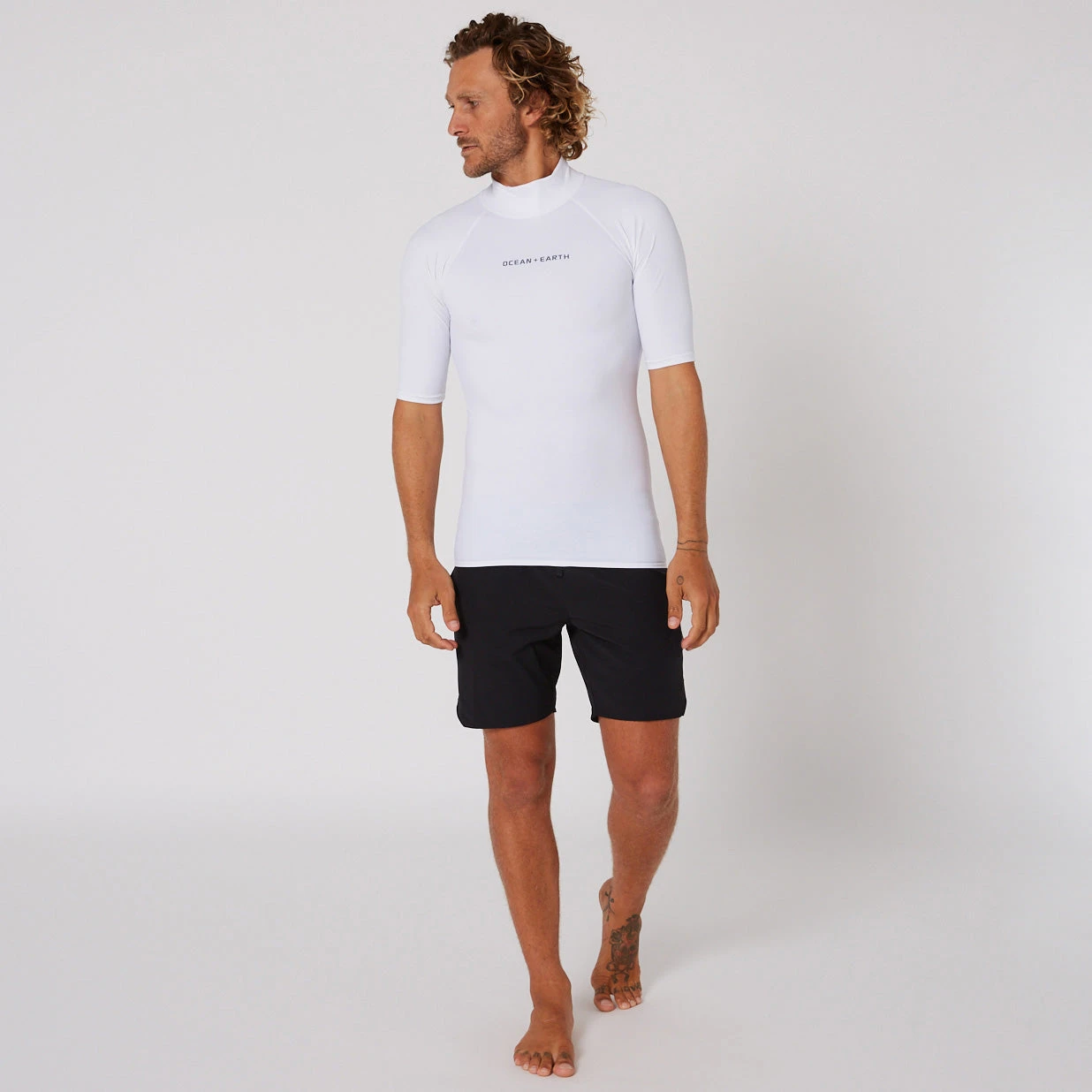 Mens Script Short Sleeve Rash Shirt - Image 16