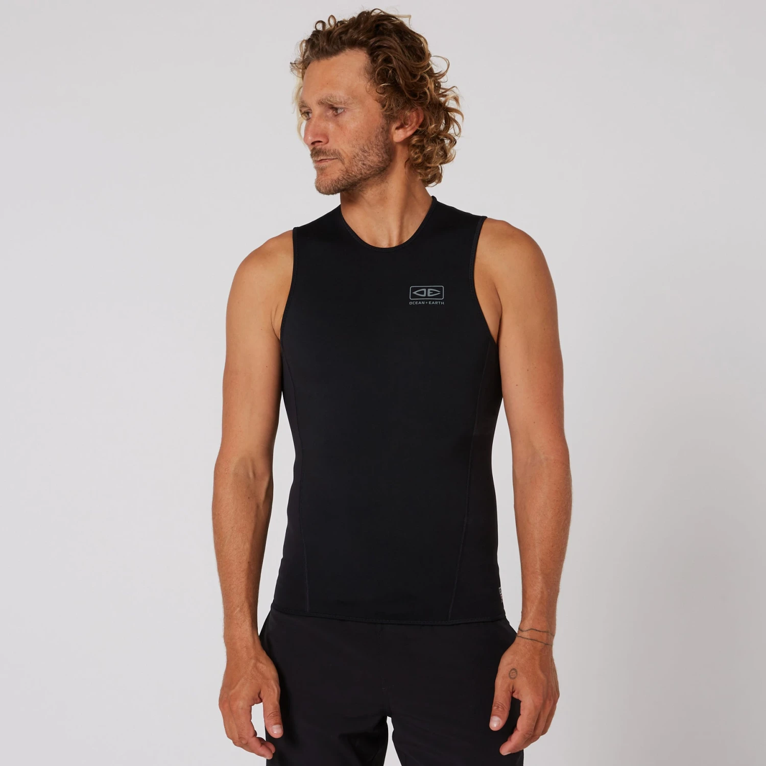 Double Black Sleeveless Vest - 1.5mm