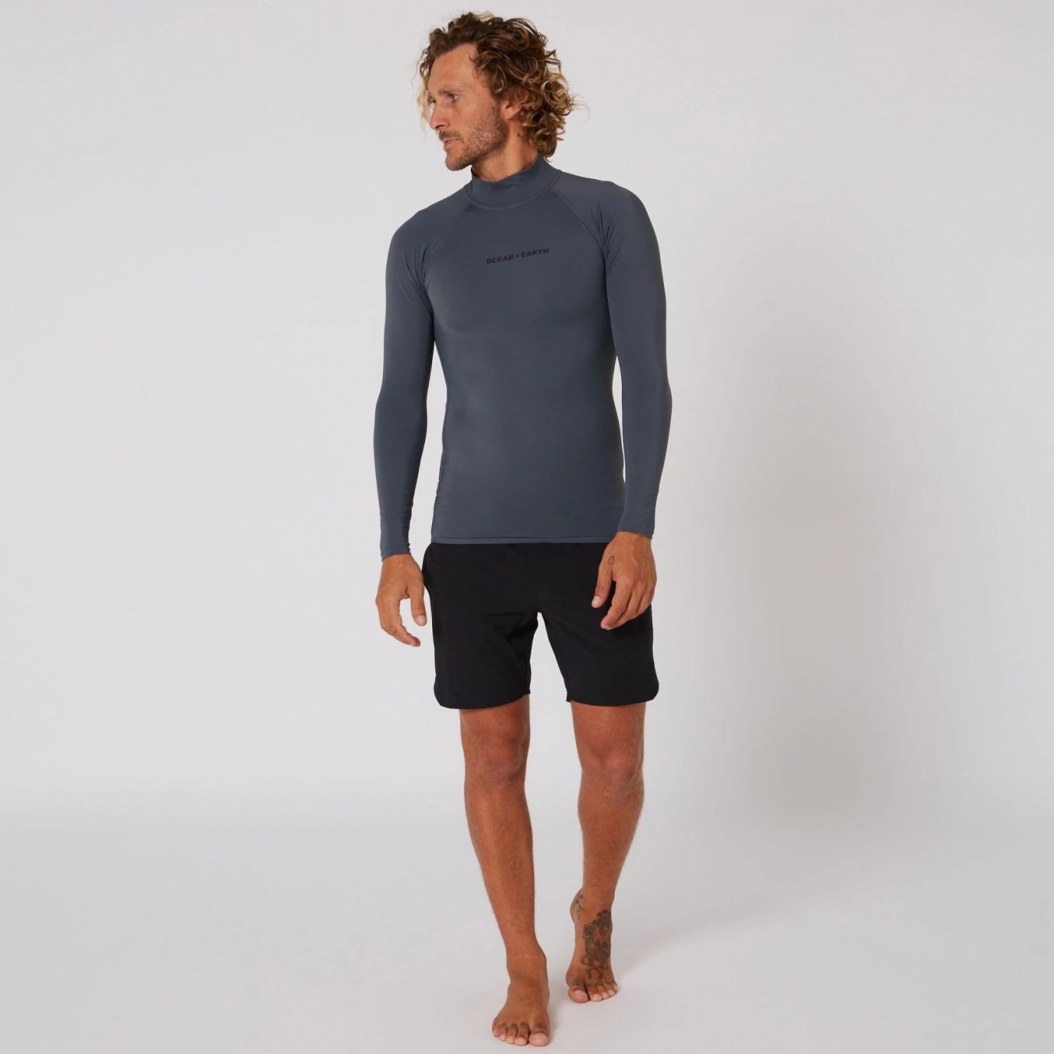 Mens Script Rash Long Sleeve Rash Shirt - Image 16