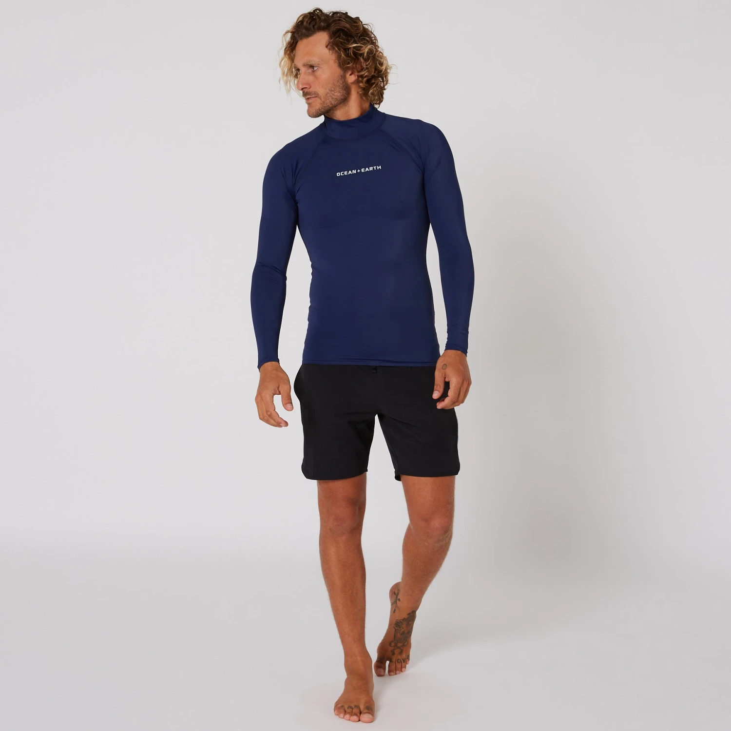 Mens Script Rash Long Sleeve Rash Shirt - Image 6