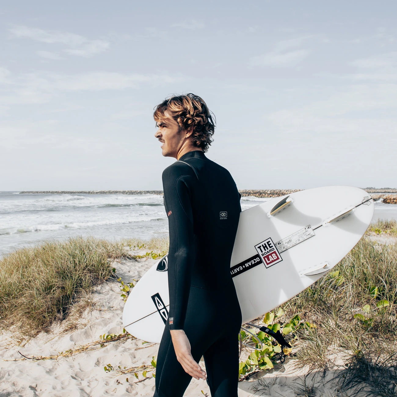 Mens Double Black Chest Zip Steamer - 3/2mm - Image 2