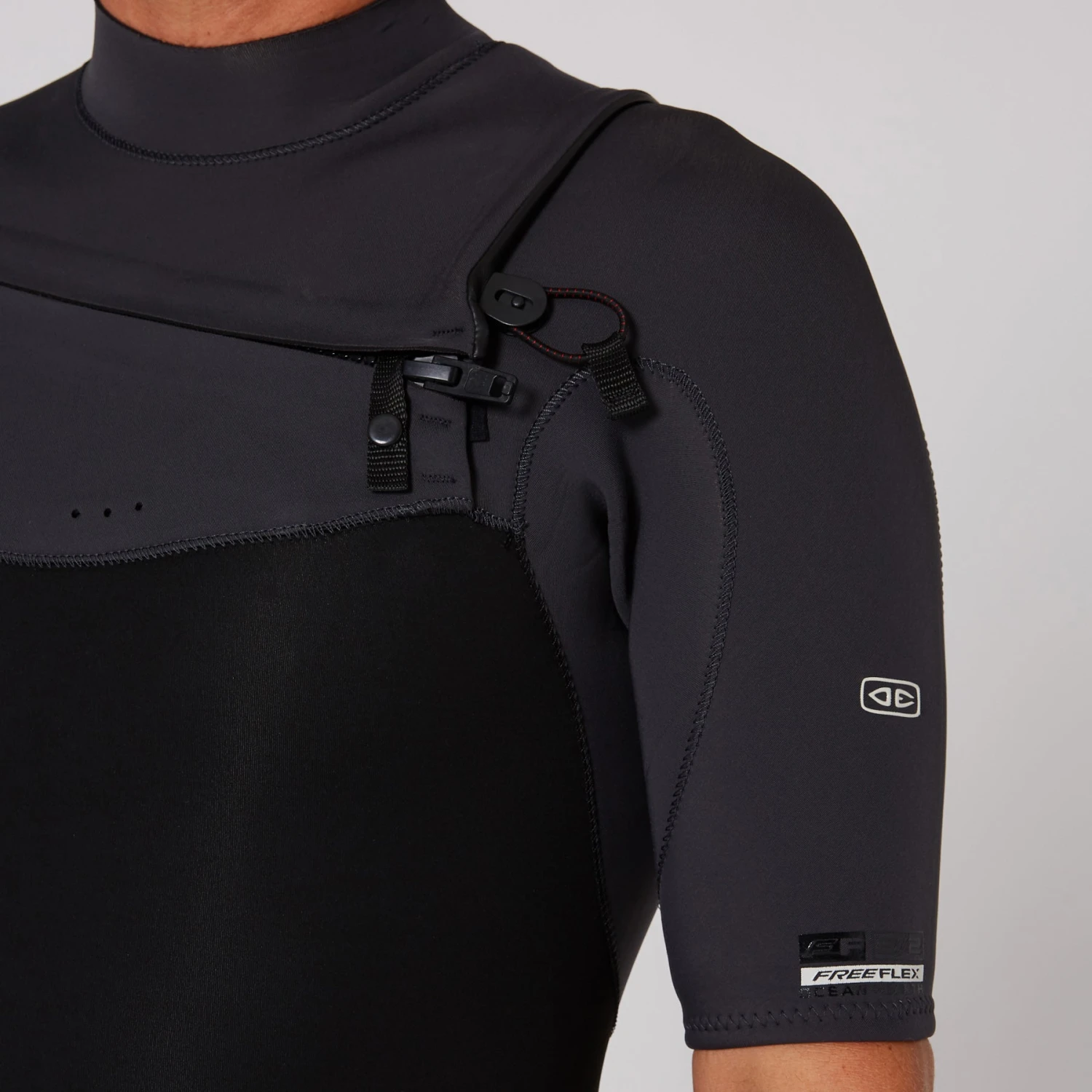 Mens Free Flex SS Chest Zip - 2/2mm - Image 6