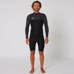 Mens Free Flex LS Chest Zip Spring - 2/2mm